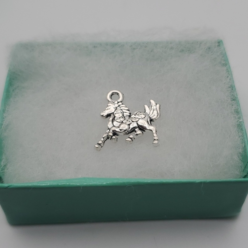 Dashing stallion unicorn‎ horse charm